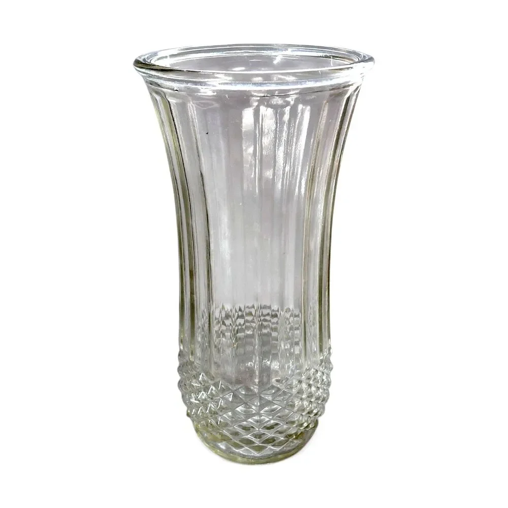 Hoosier 4089-A Clear Glass Vase 10